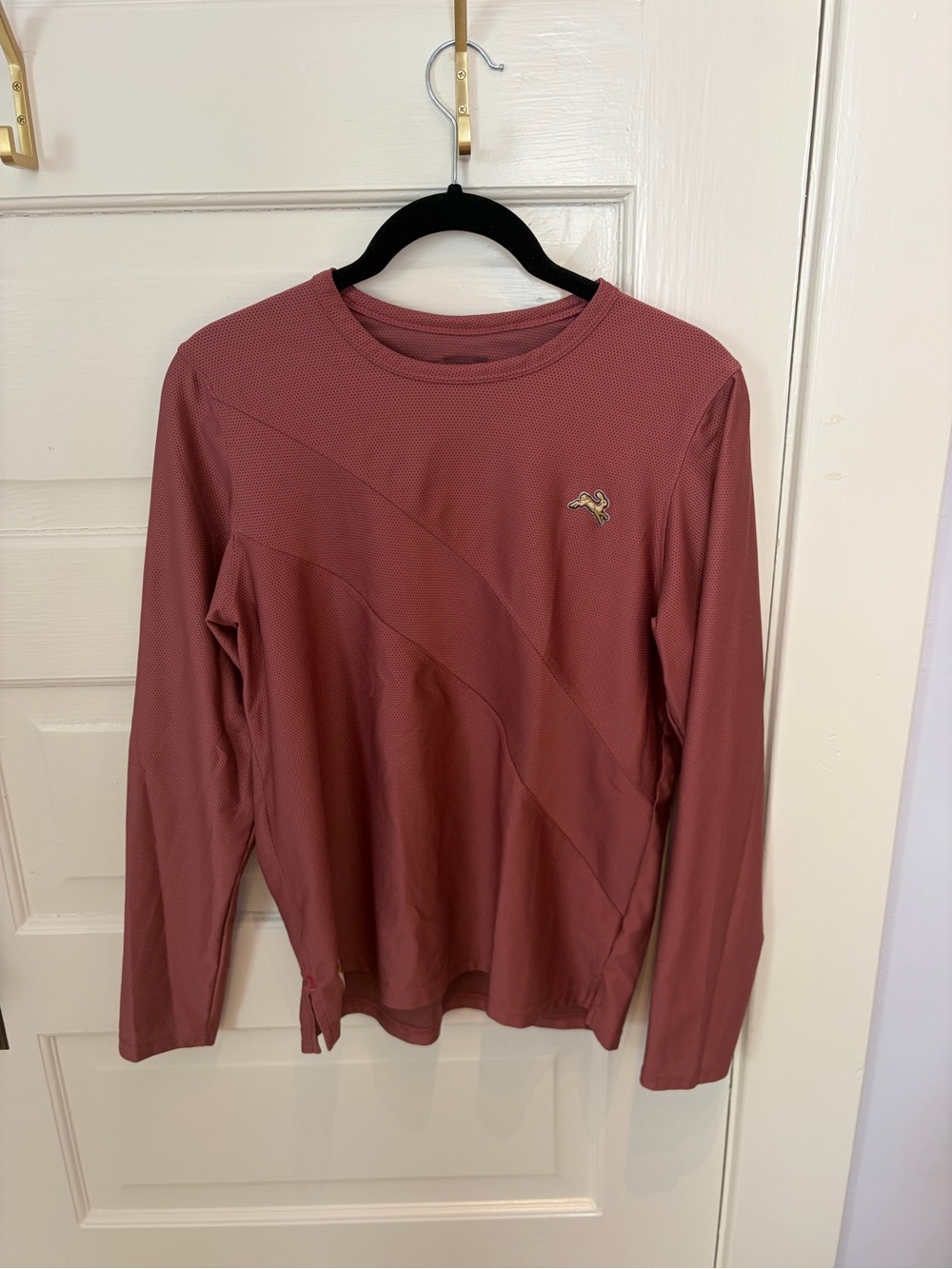 Tracksmith Long Sleeve Performance Tee in Dusty Rose